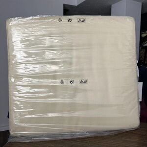 IKEA Poang Ottoman Cushion Hillared Anthracite Replacement Beige 503.625.36